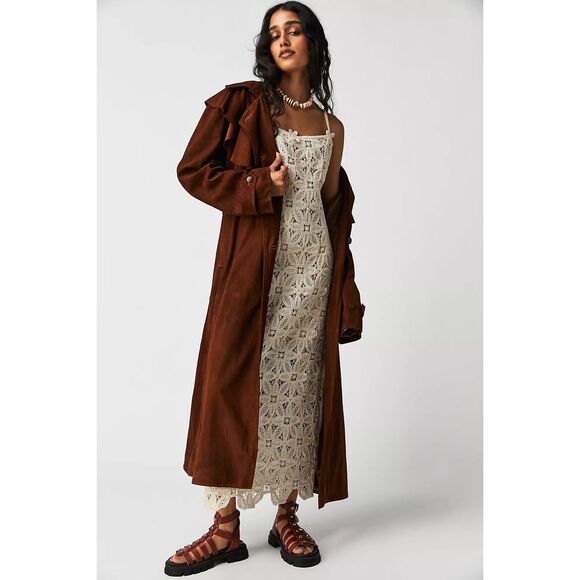 Free People Jackets & Blazers - New Free People Nigel Preston Long Ruffle English Coat size S